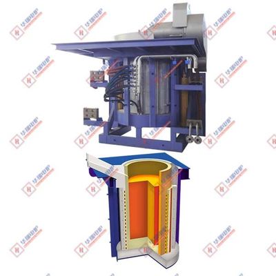 660V four de fusion par induction Faible consommation d'énergie 3500KW