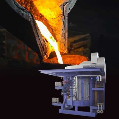 Machine de fusion d'acier à induction à faible bruit et à faible entretien