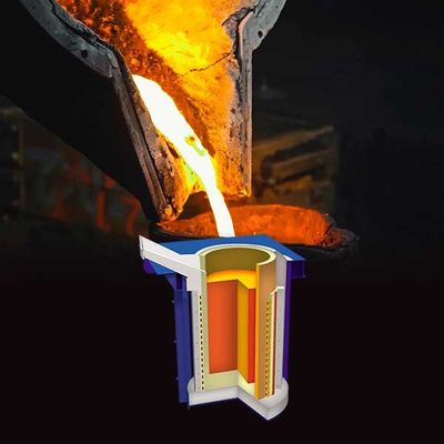 Fusion rapide de l'acier Le four de fusion du métal Faible entretien Sécurité complète et fiable