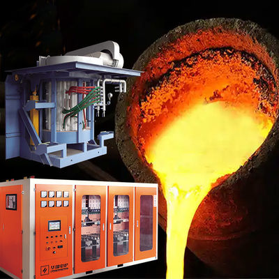 Forneau de fusion à induction électrique entièrement conçu pour la sécurité pour économiser de l'énergie 15%-20% de la fusion du fer