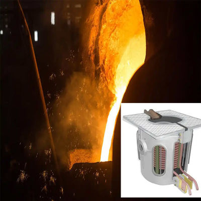 Système de fonderie à induction à faible entretien pour la fusion du cuivre Technologie auto-développée