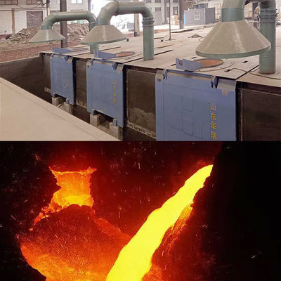 Four à fusion de cuivre à structure verticale ou horizontale avec une grande efficacité de fusion et une plage de température allant jusqu'à 1250°C