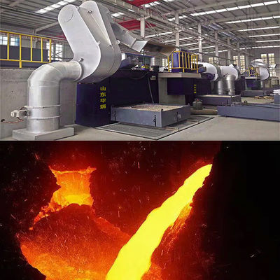 Four électrique à induction pour traitement thermique de l'acier 1500-1700°C, capacité 20T