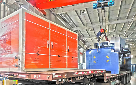 Forneau de fusion à moyenne fréquence fonctionnant à 380 V avec une efficacité d'économie d'énergie